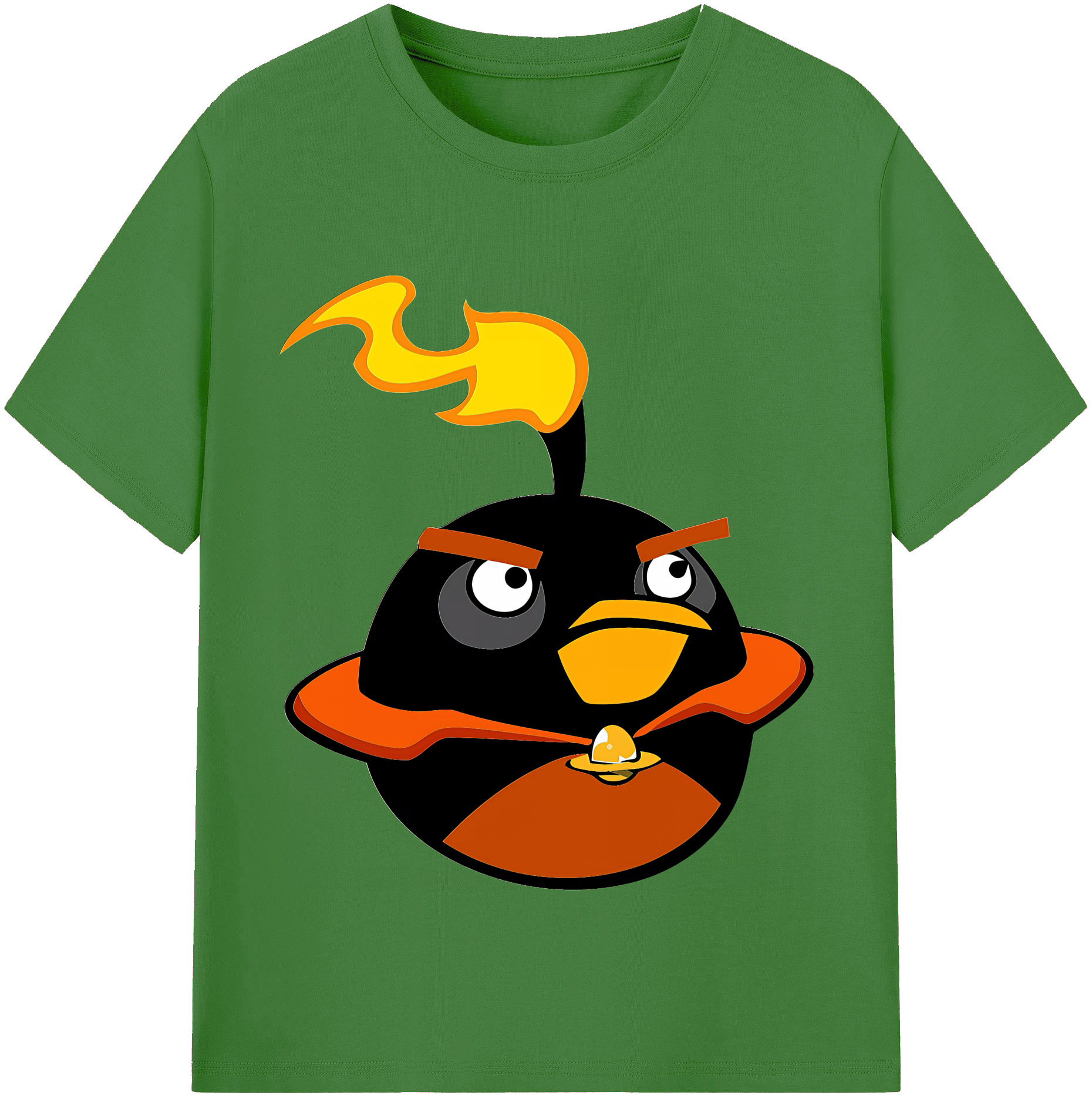 （画像用） Angry Birds アングリーバード レディースカジュアルプリントTシャツ（綿100％）